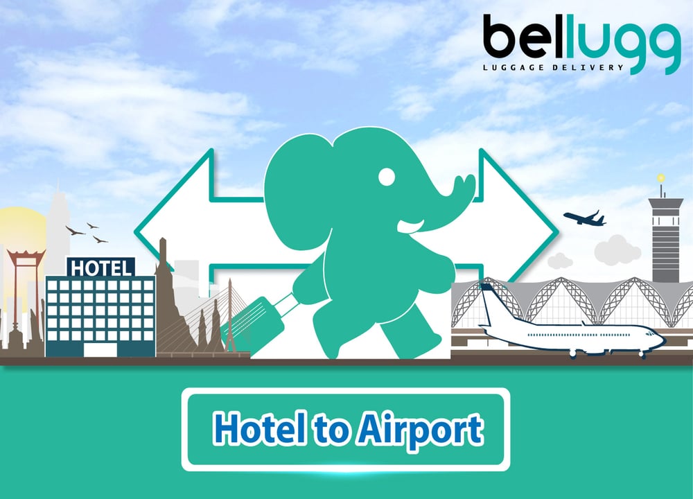 Bellugg Luggage Delivery [Bangkok hotel → Suvarnabhumi Airport] attraction in Thailand luggage delivery and storage