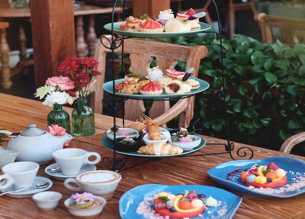 Afternoon Tea at TIME Riverfront Cuisine & Bar By Na Nirand Romantic Boutique Resort dining experience in Chiang Mai