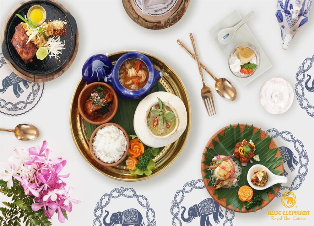 블루 엘리펀트 레스토랑 런치 & 디너 세트 푸켓