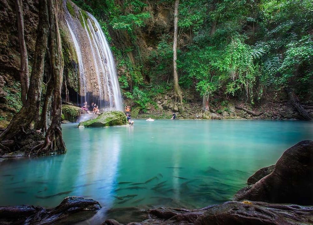 One Day Erawan and Elephant tour in Kanchanaburi