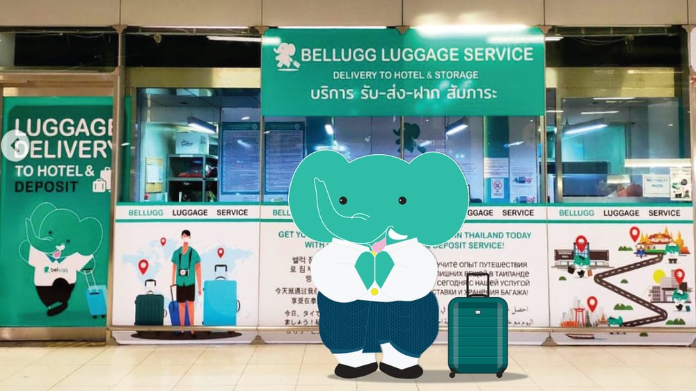 Bellugg Luggage Delivery [Suvarnabhumi Airport → Bangkok hotel ] attraction in Thailand luggage delivery and storage