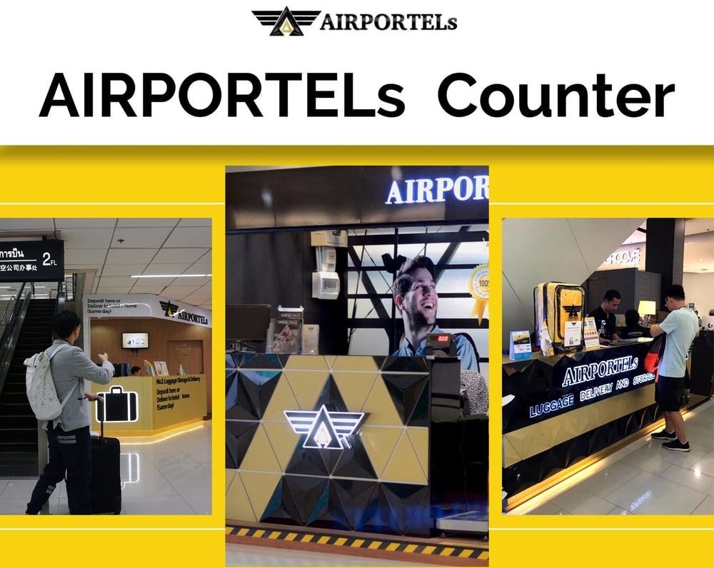 [AIRPORTELS Luggage Delivery] Suvarnabhumi Airport -> Hotel/Airport/Mall attraction in Thailand luggage delivery and storage