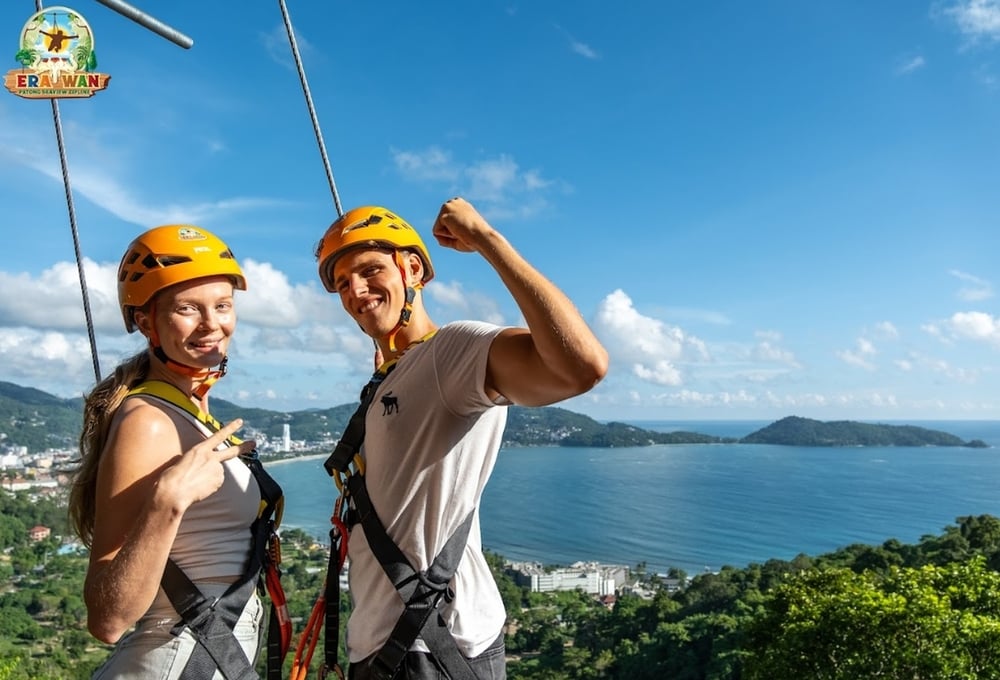 Erawan Patong Seaview Zipline Phuket tour in Phuket