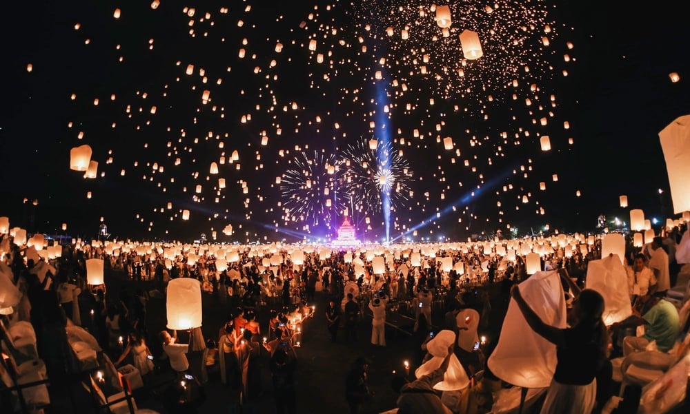 Chiangmai CAD Khomoly Sky Lanterns Festival attraction in Chiang Mai