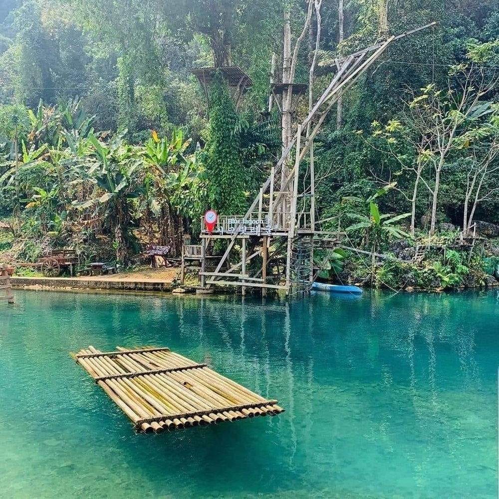 Vang Vieng one day tour (include. blue lagoon)