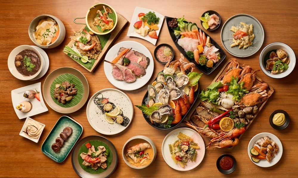 알로프트 방콕 수쿰빗 11 크레이브 레스토랑 디너 뷔페
