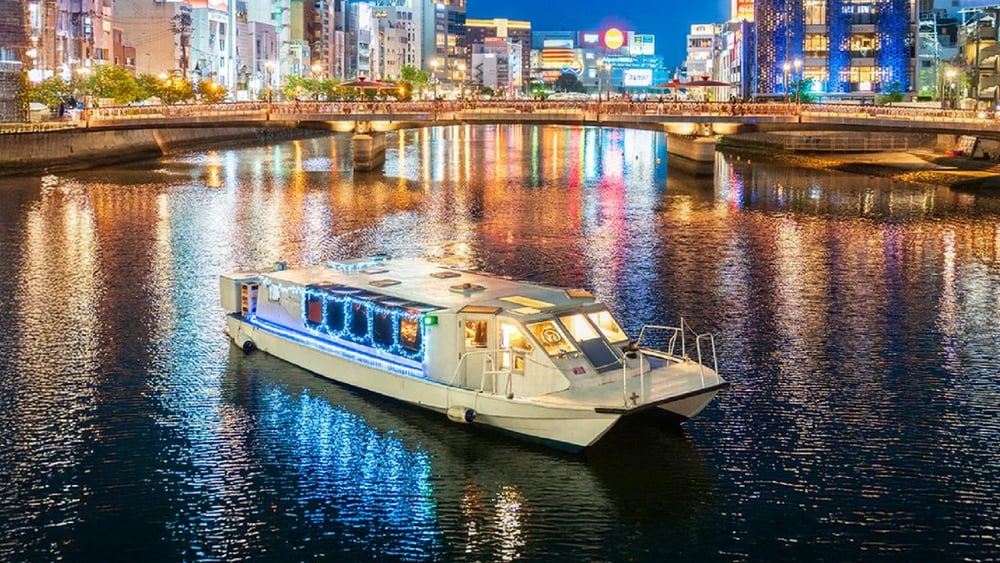 [Ticket] Fukuoka naka river yakatabune dinner cruise tour in Nakasu, Fukuoka