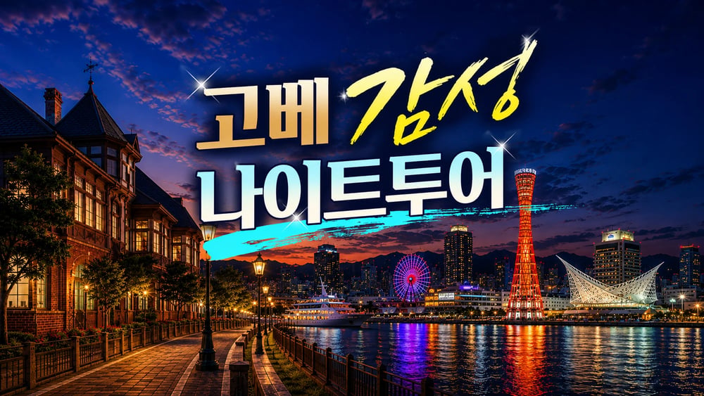[bus join tour / soso tour_OSA_KOBE] Kobe Night Tour from Osaka | Mt. Rokko Observatory & Kobe Harborland Mosaic tour in Osaka